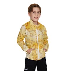 Cheese-slices-seamless-pattern-cartoon-style Kids  Windbreaker by Ket1n9