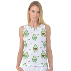 Cute-seamless-pattern-with-avocado-lovers Women s Basketball Tank Top by Ket1n9