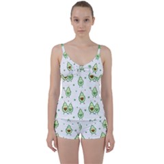 Cute-seamless-pattern-with-avocado-lovers Tie Front Two Piece Tankini by Ket1n9