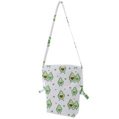 Cute-seamless-pattern-with-avocado-lovers Folding Shoulder Bag by Ket1n9