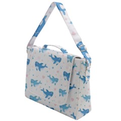 Seamless-pattern-with-cute-sharks-hearts Box Up Messenger Bag