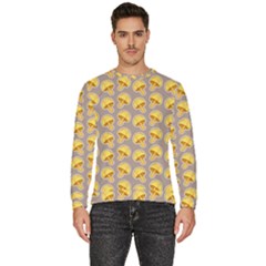 Yellow-mushroom-pattern Men s Fleece Sweatshirt by Ket1n9