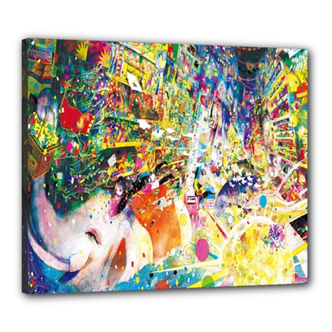 Multicolor Anime Colors Colorful Canvas 24  X 20  (stretched) by Ket1n9