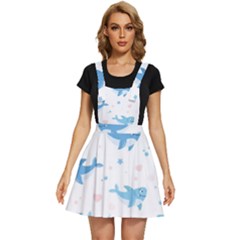 Seamless-pattern-with-cute-sharks-hearts Apron Dress by Ket1n9