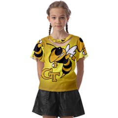 Georgia Institute Of Technology Ga Tech Kids  Front Cut T-shirt by Ket1n9