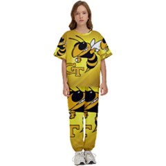 Georgia Institute Of Technology Ga Tech Kids  T-shirt And Pants Sports Set by Ket1n9