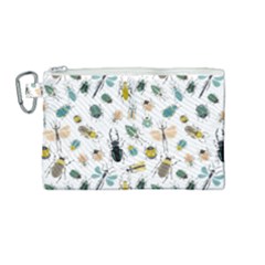 Insect Animal Pattern Canvas Cosmetic Bag (medium) by Ket1n9