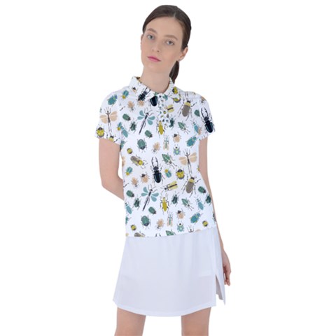 Insect Animal Pattern Women s Polo T-shirt by Ket1n9