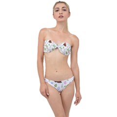 Cute-palm-volcano-seamless-pattern Classic Bandeau Bikini Set