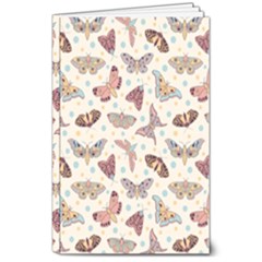 Pattern-with-butterflies-moths 8  X 10  Softcover Notebook by Ket1n9