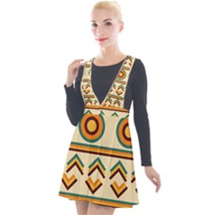 African Plunge Pinafore Velour Dress by ByThiagoDantas