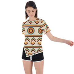 African Asymmetrical Short Sleeve Sports T-shirt by ByThiagoDantas