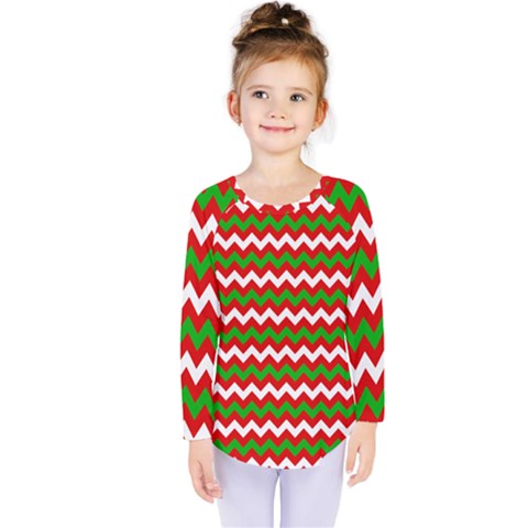 Christmas-paper-scrapbooking-pattern- Kids  Long Sleeve T-shirt by Grandong
