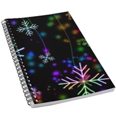 Snowflakes Snow Winter Christmas 5 5  X 8 5  Notebook by Grandong