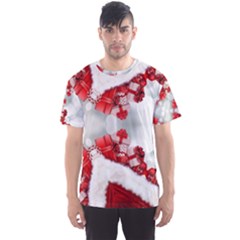 Christmas-background-tile-gifts Men s Sport Mesh T-shirt