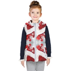 Christmas-background-tile-gifts Kids  Hooded Puffer Vest by Grandong