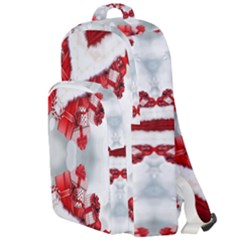 Christmas-background-tile-gifts Double Compartment Backpack by Grandong