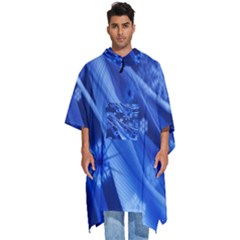 Christmas-card-greeting-card-star Men s Hooded Rain Ponchos by Grandong