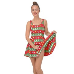 Christmas-papers-red-and-green Inside Out Casual Dress