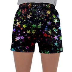 Christmas-star-gloss-lights-light Sleepwear Shorts by Grandong