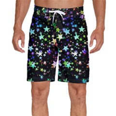 Christmas-star-gloss-lights-light Men s Beach Shorts by Grandong