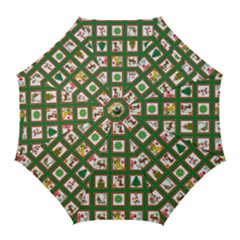 Christmas-paper-christmas-pattern Golf Umbrellas by Grandong