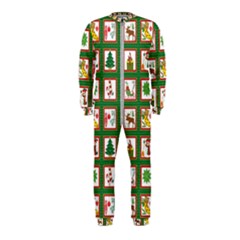 Christmas-paper-christmas-pattern Onepiece Jumpsuit (kids) by Grandong