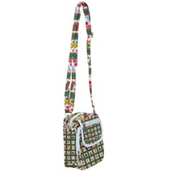 Christmas-paper-christmas-pattern Shoulder Strap Belt Bag by Grandong