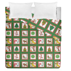 Christmas-paper-christmas-pattern Duvet Cover Double Side (queen Size) by Grandong