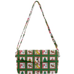 Christmas-paper-christmas-pattern Removable Strap Clutch Bag by Grandong