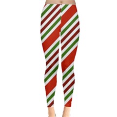 Christmas-color-stripes Everyday Leggings 