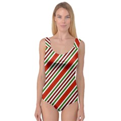 Christmas-color-stripes Princess Tank Leotard 