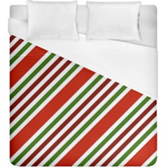 Christmas-color-stripes Duvet Cover (King Size)