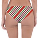 Christmas-color-stripes Reversible Hipster Bikini Bottoms View2