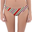 Christmas-color-stripes Reversible Hipster Bikini Bottoms View3