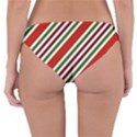Christmas-color-stripes Reversible Hipster Bikini Bottoms View4