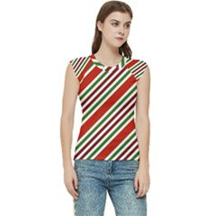 Christmas-color-stripes Women s Raglan Cap Sleeve T-Shirt