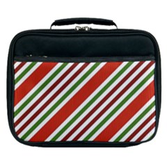 Christmas-color-stripes Lunch Bag