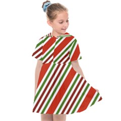 Christmas-color-stripes Kids  Sailor Dress