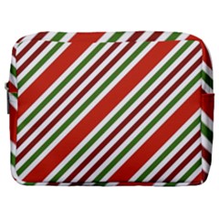 Christmas-color-stripes Make Up Pouch (Large)