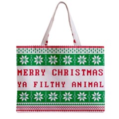 Merry Christmas Ya Filthy Animal Zipper Mini Tote Bag