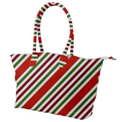 Christmas-color-stripes Canvas Shoulder Bag