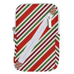 Christmas-color-stripes Belt Pouch Bag (Small)