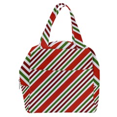 Christmas-color-stripes Boxy Hand Bag