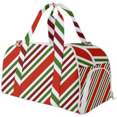 Christmas-color-stripes Burner Gym Duffel Bag