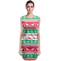 Merry Christmas Ya Filthy Animal Classic Sleeveless Midi Dress
