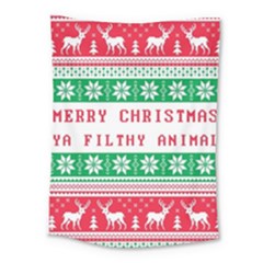 Merry Christmas Ya Filthy Animal Medium Tapestry