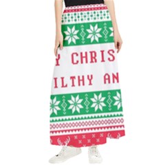 Merry Christmas Ya Filthy Animal Maxi Chiffon Skirt