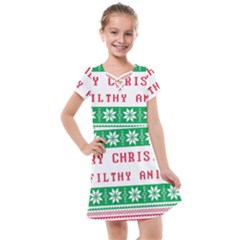 Merry Christmas Ya Filthy Animal Kids  Cross Web Dress