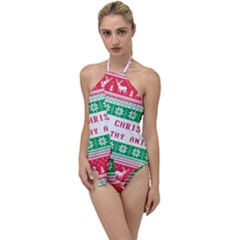 Merry Christmas Ya Filthy Animal Go with the Flow One Piece Swimsuit
